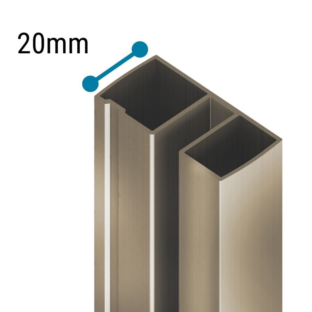 Eastbrook Vantage 2000 Brushed Brass 20mm Extension Profile