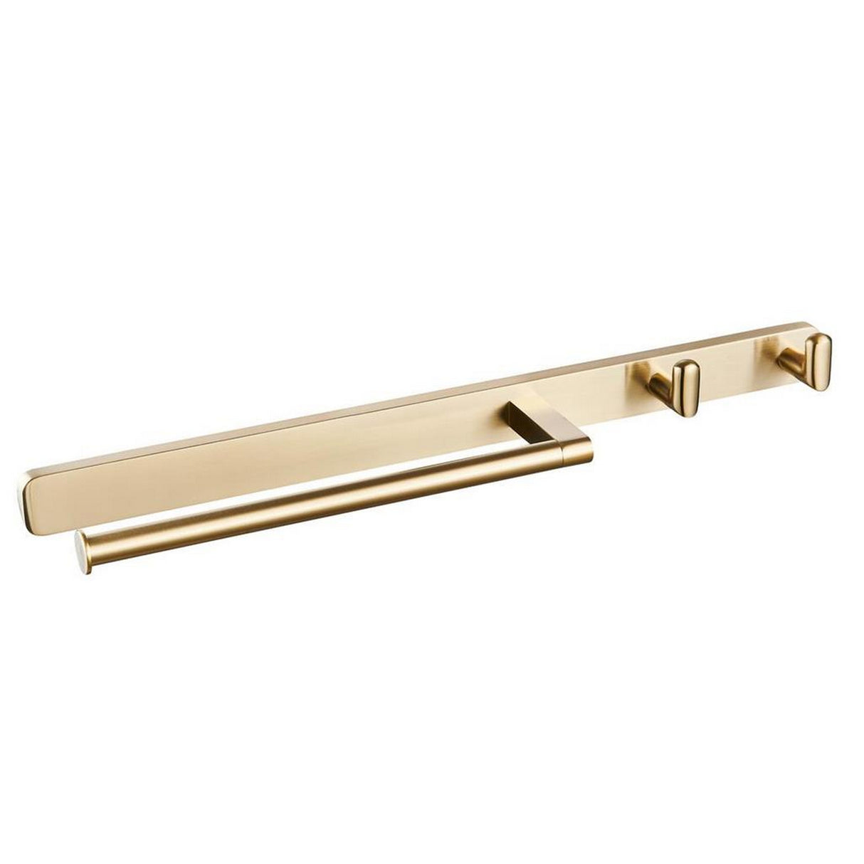 Eastbrook Asti Towel Rail and Double Hook in Brushed Brass