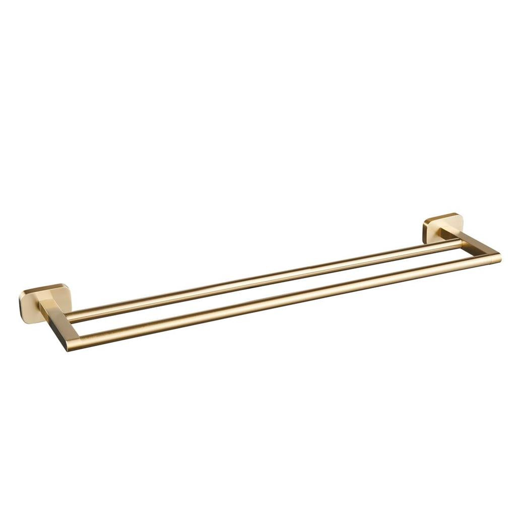 Eastbrook Asti 600mm Double Towel Rail Brushed Brass