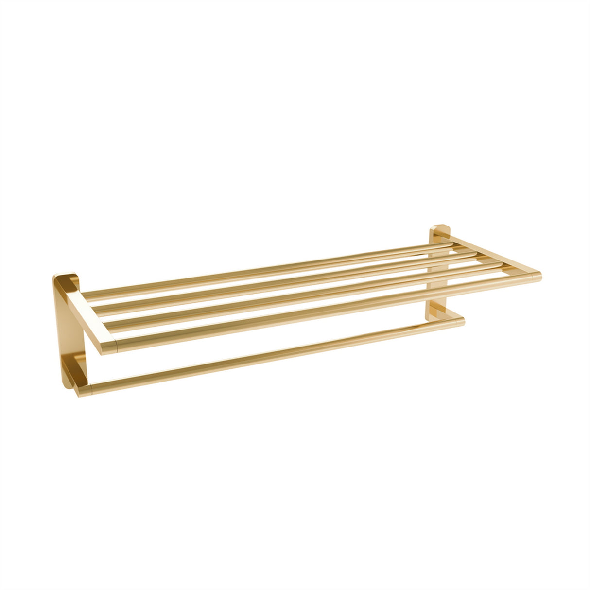 Eastbrook Asti Towel Shelf in Brushed Brass