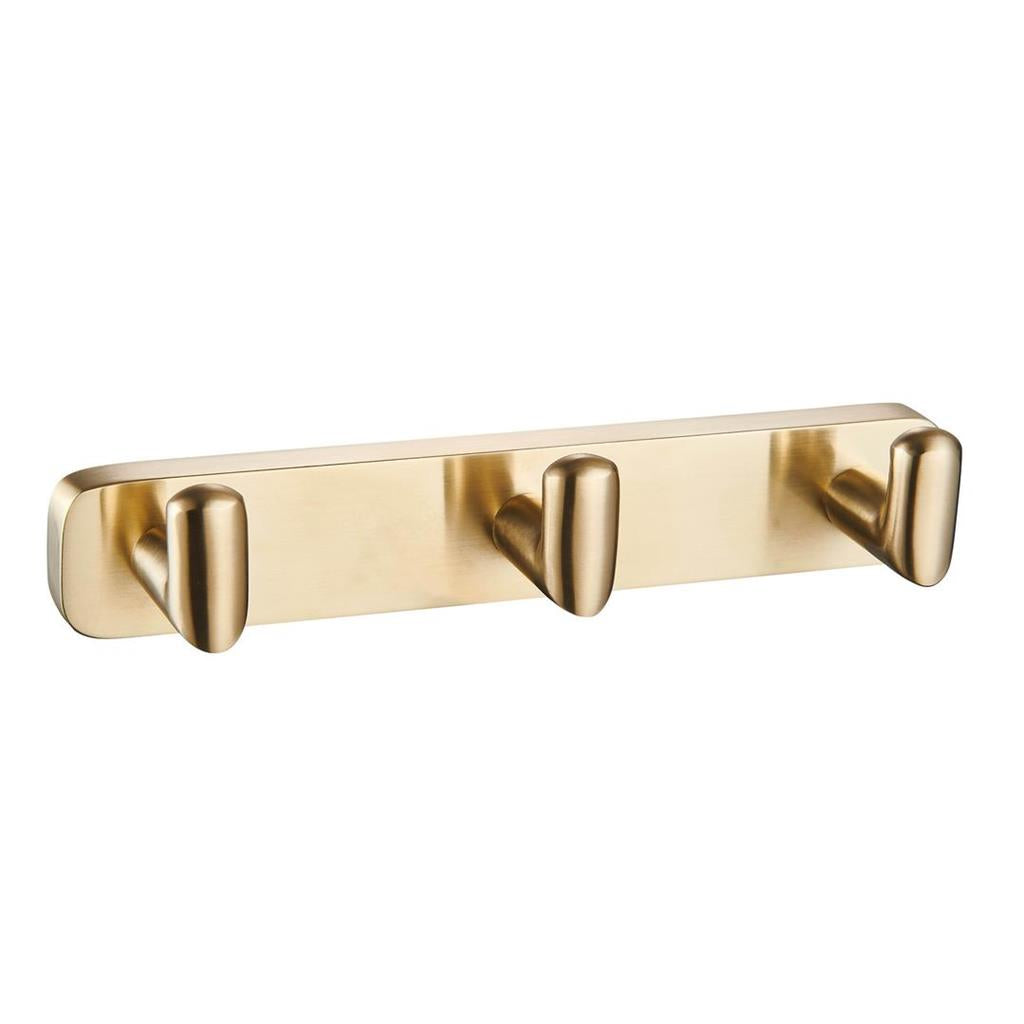 Eastbrook Asti Triple Robe Hook Brushed Brass