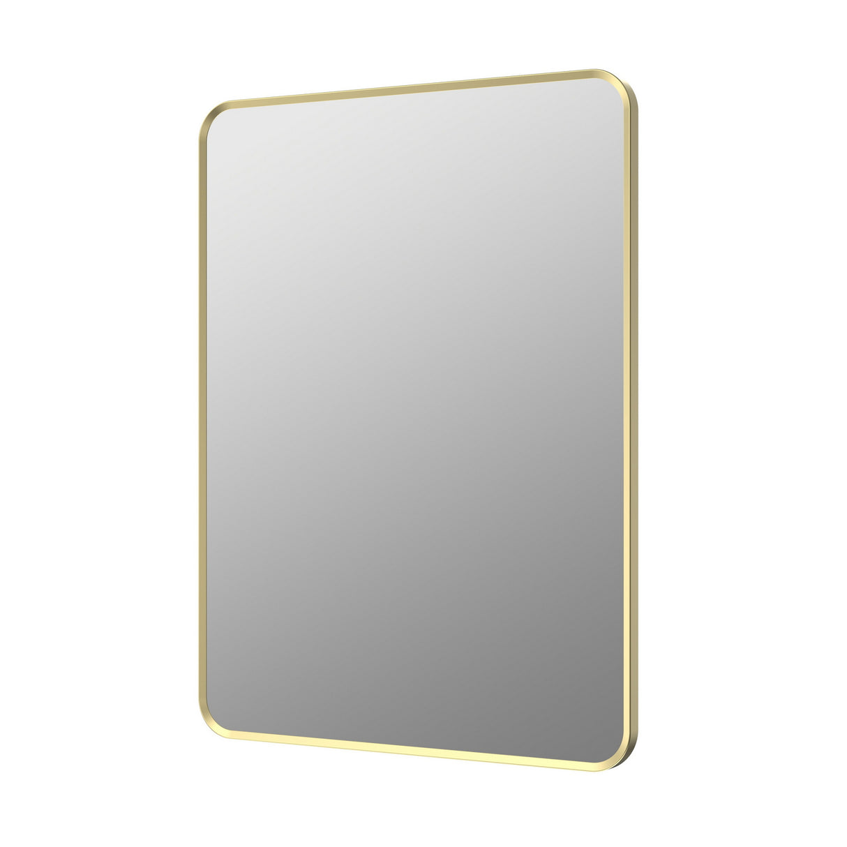 Ajax Gedney 600 x 800mm Rectangular Mirror in Brushed Brass