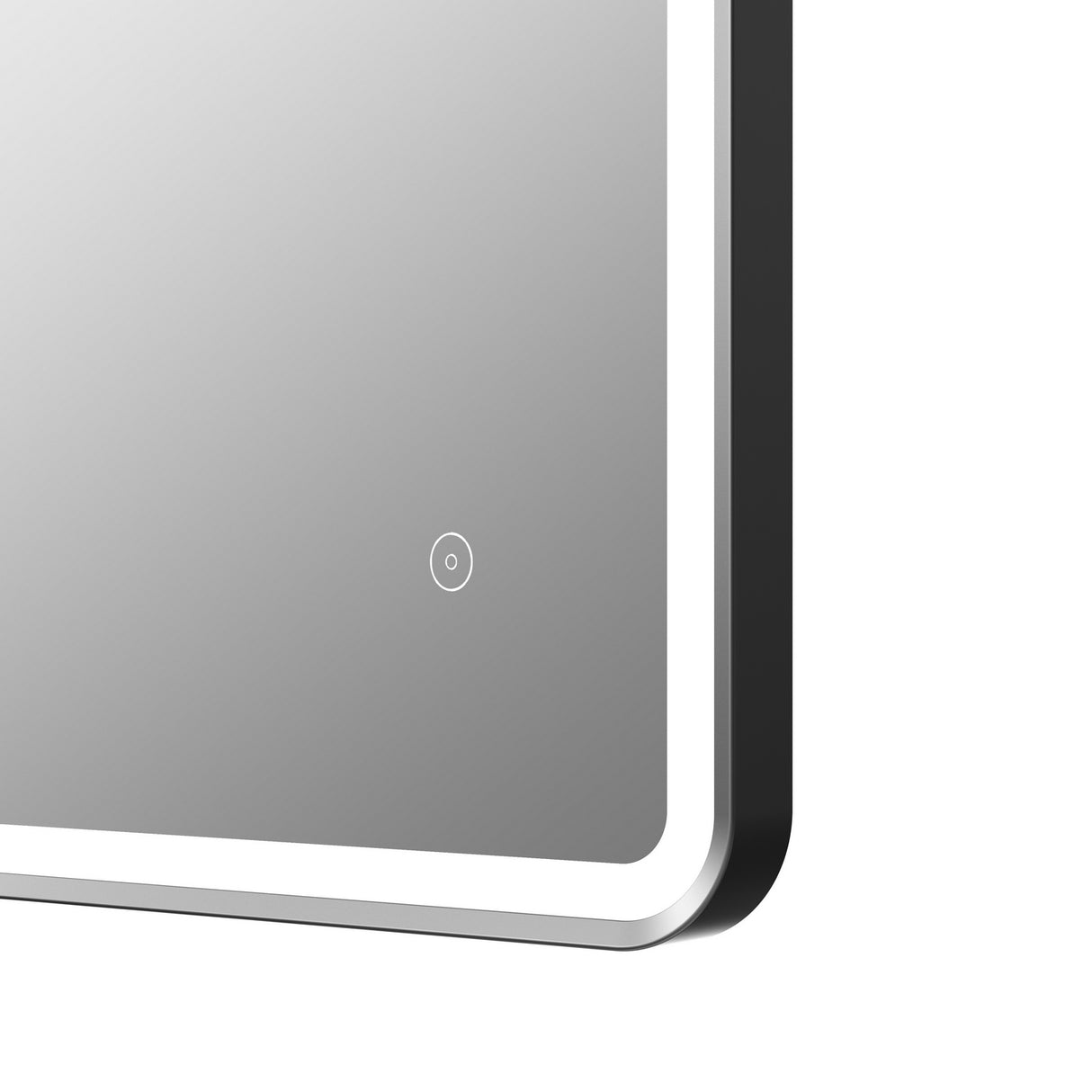 Ajax Woad Matt Black 600mm Rectangle Mirror