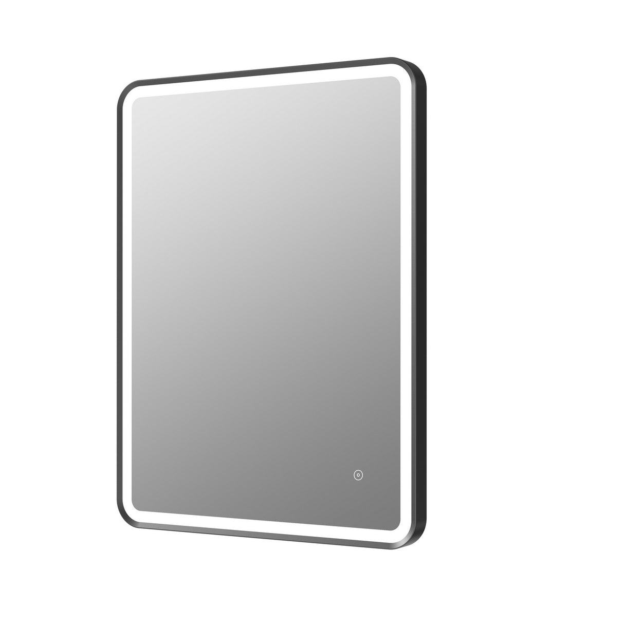 Ajax Woad Matt Black 600mm Rectangle Mirror