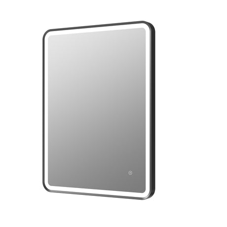 Ajax Woad Matt Black 600mm Rectangle Mirror