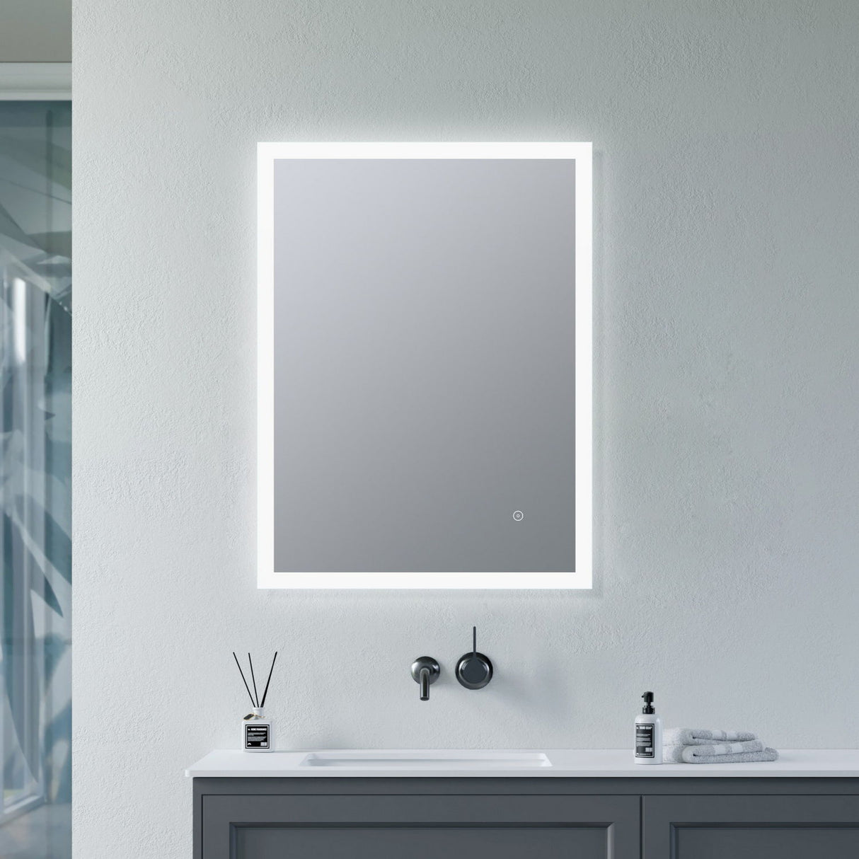 Ajax Crossland 600mm x 800mm Rectangular LED Mirror
