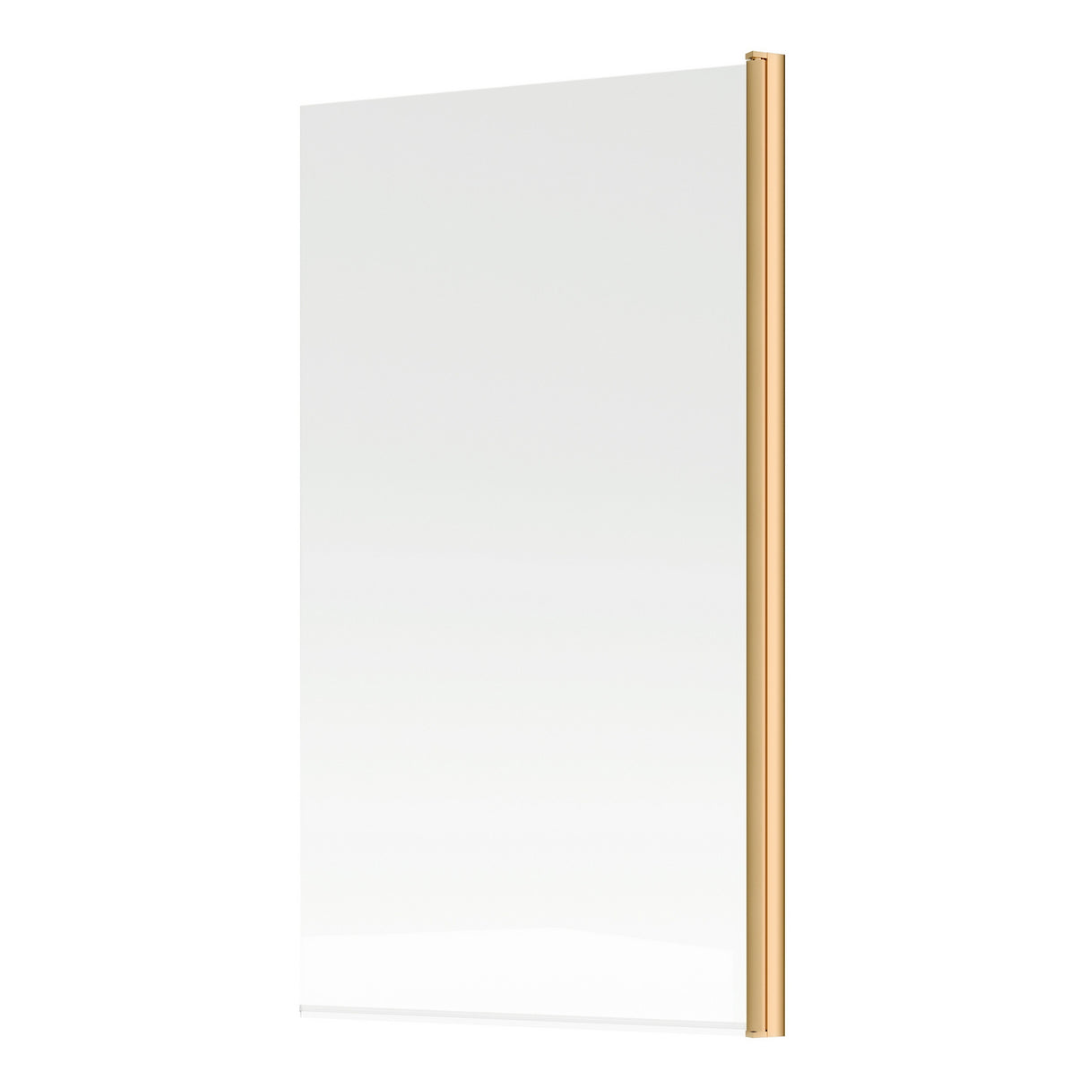 Ajax Brushed Brass Single Straight 6mm Bath Screen