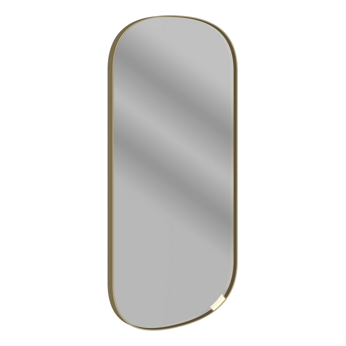 Ajax Gedney 800 x 400mm Oblong Bathroom Mirror in Brushed Bronze