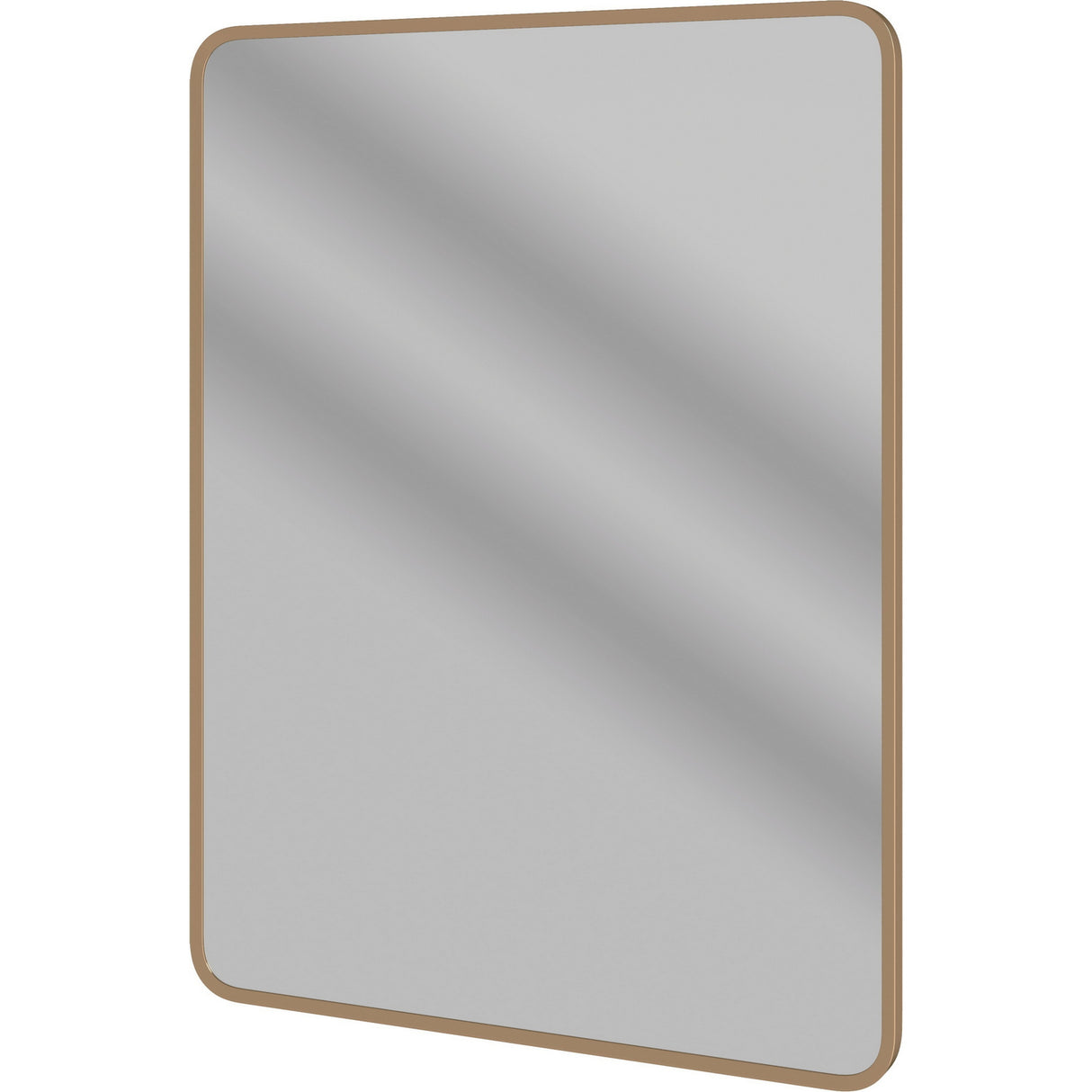 Ajax Gedney 600 x 800mm Rectangular Mirror in Brushed Bronze