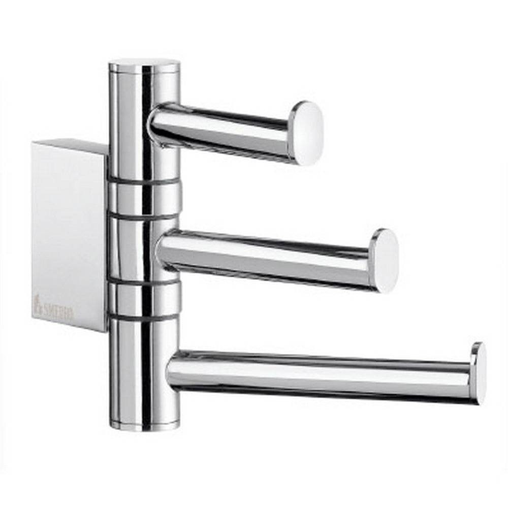 Smedbo Air Swing Arm Triple Hook Polished Chrome