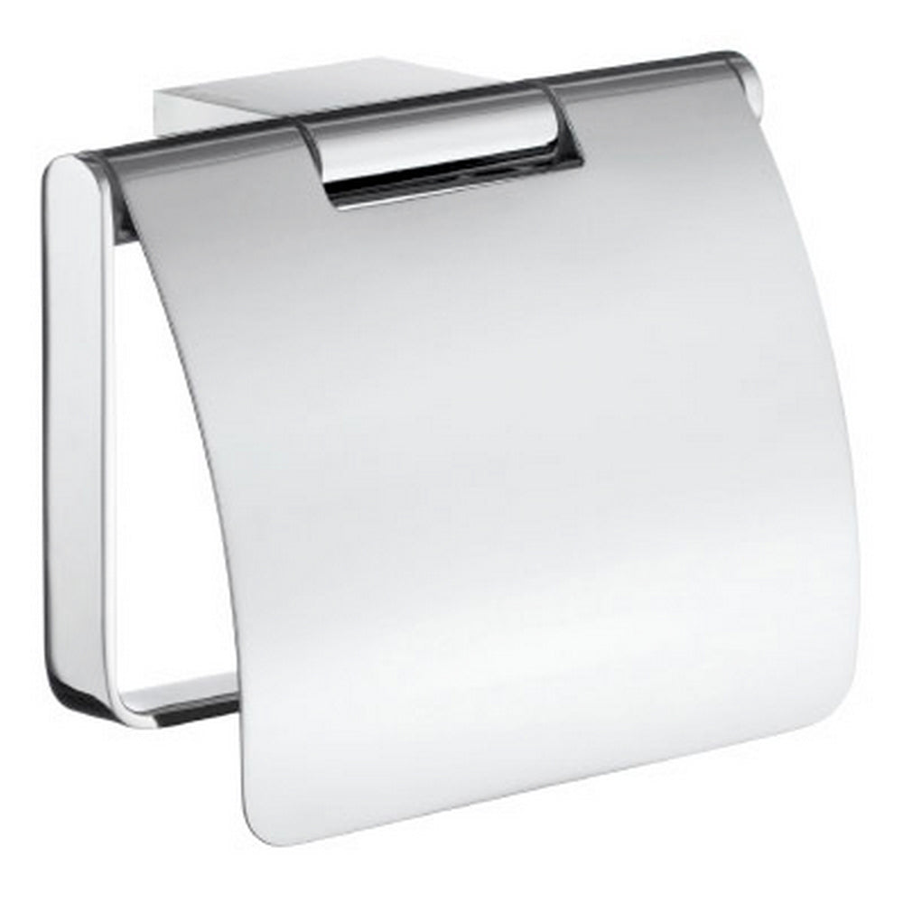 Smedbo Air Toilet Roll Holder with Lid in Polished Chrome