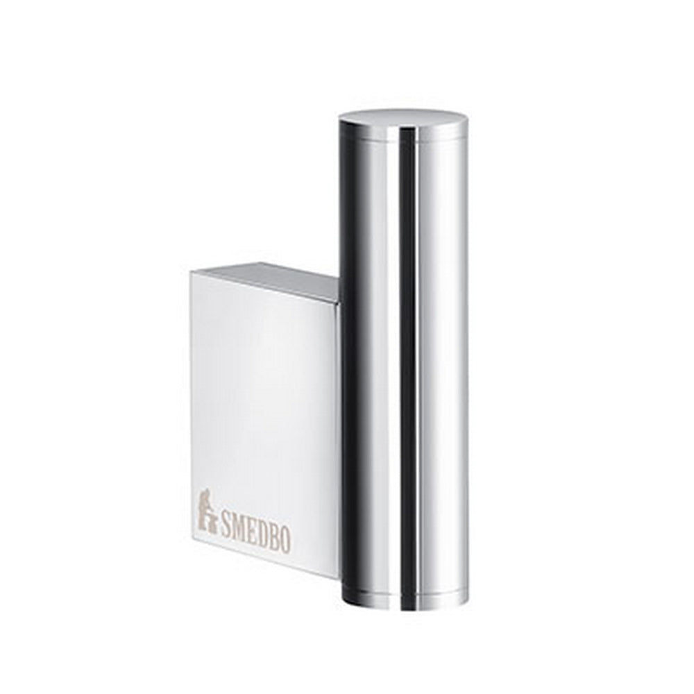 Smedbo Air Mini Towel Hook Pair in Polished Chrome