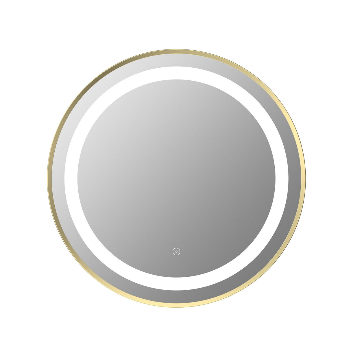 Ajax Bracken Brushed Brass 600mm Round Mirror