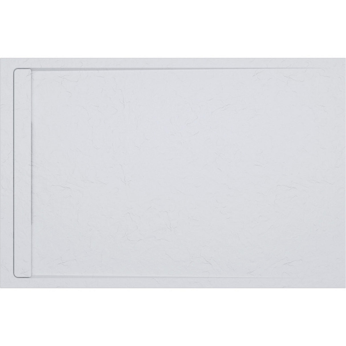Ajax Linear 30mm White Rectangular Shower Tray with Waste