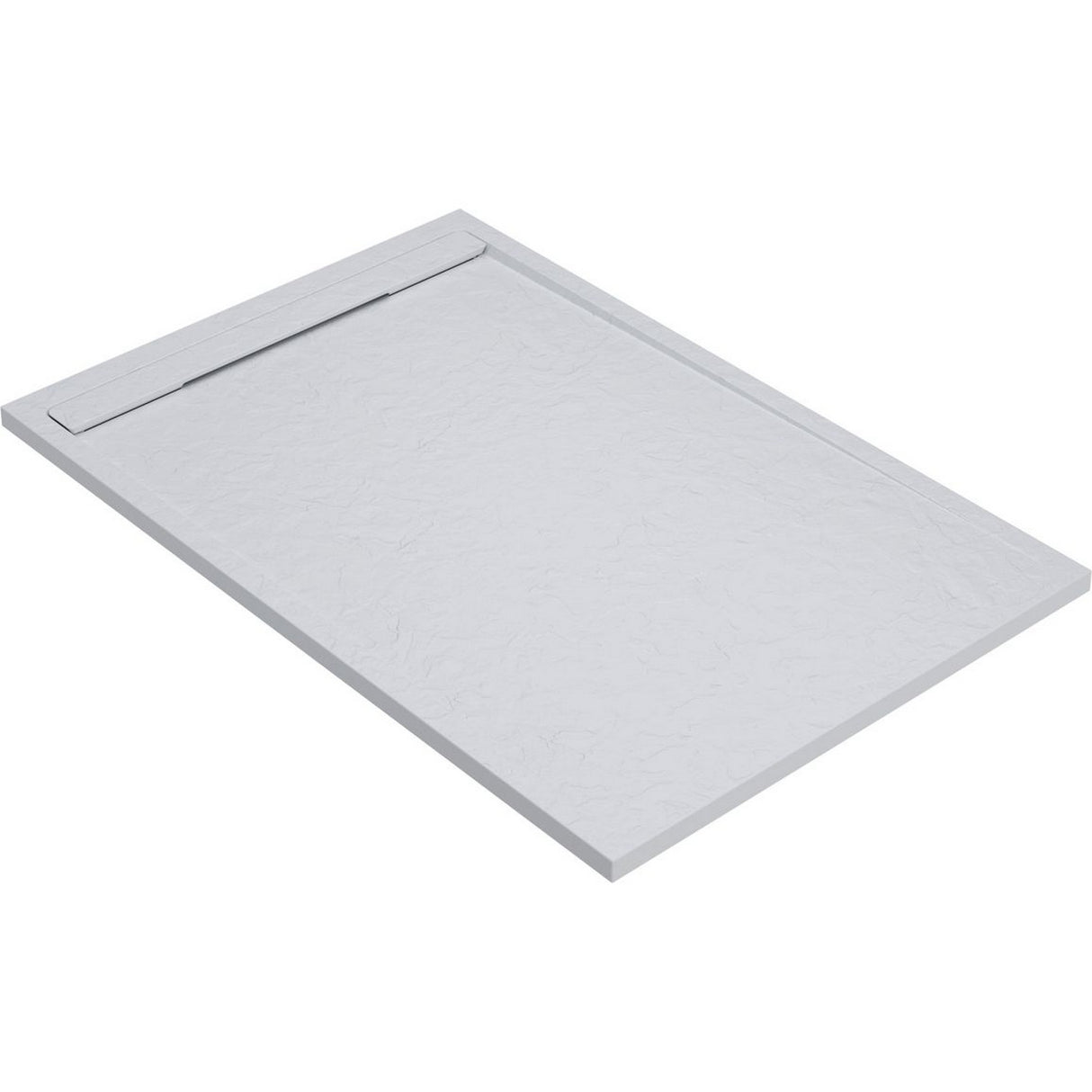 Ajax Linear 30mm White Rectangular Shower Tray with Waste