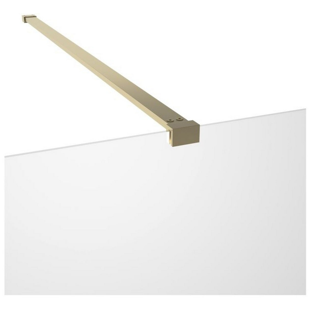 Ajax Reni 8mm Wetroom Panel Clear Glass with Brushed Bronze Profile