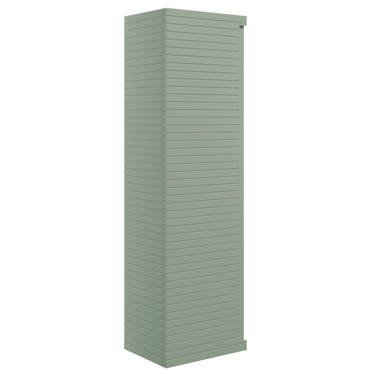 Ajax Barnoldby 350mm Wall Hung Tall Storage Unit in Matt Willow Green