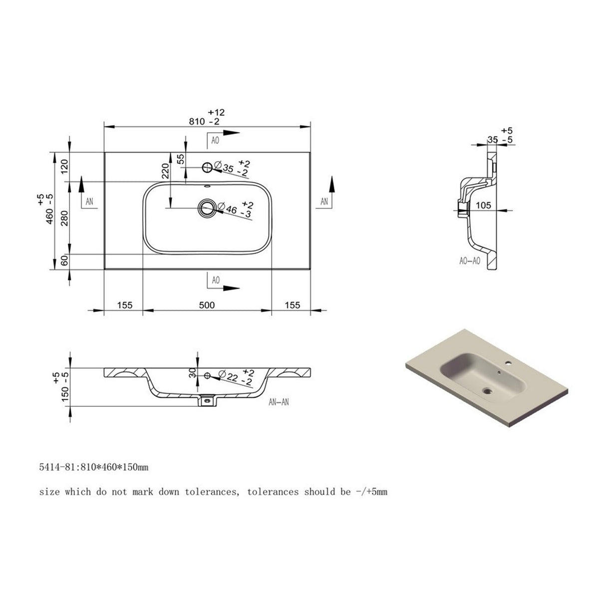 Ajax Barnoldby 815mm Wall Hung Vanity Unit with Basin in Matt Willow Green basin dimensions