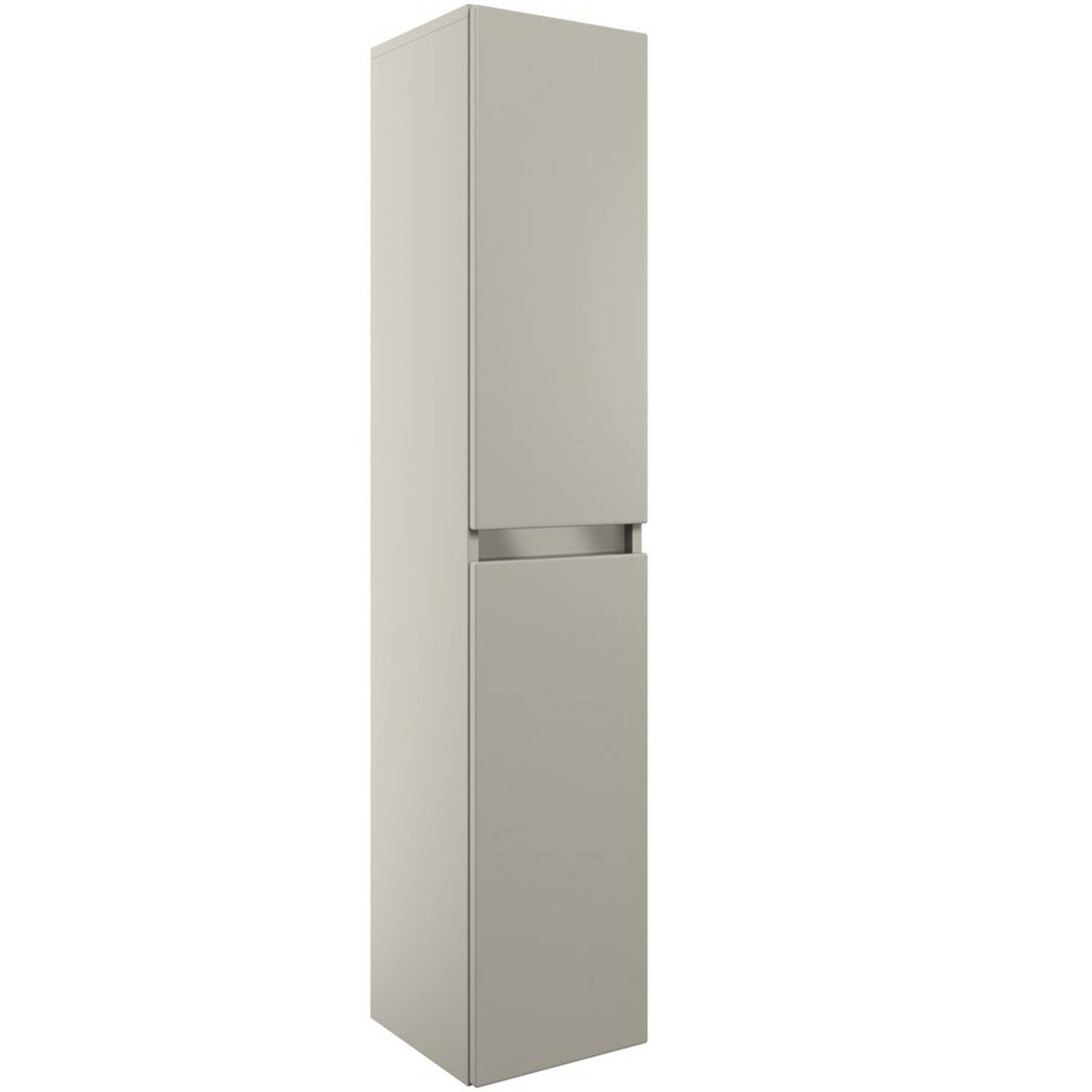 Ajax Brookenby 300mm Wall Hung Tall Storage Unit in Matt Latte