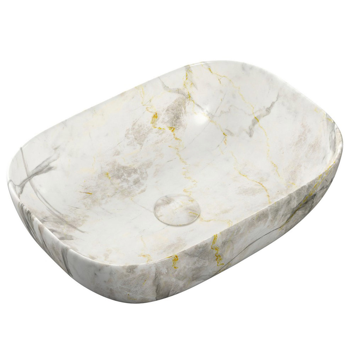 Ajax Cadwell Ceramic Countertop Basin white