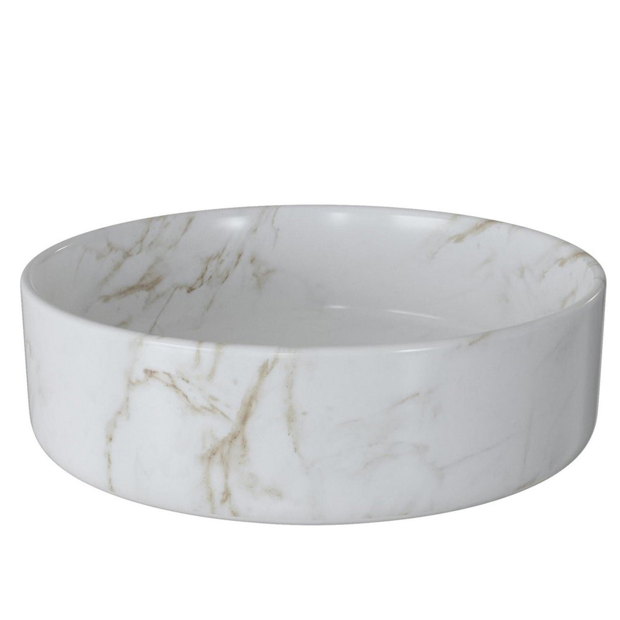 Ajax Hainton 355mm Round Ceramic Countertop Basin Matt marble