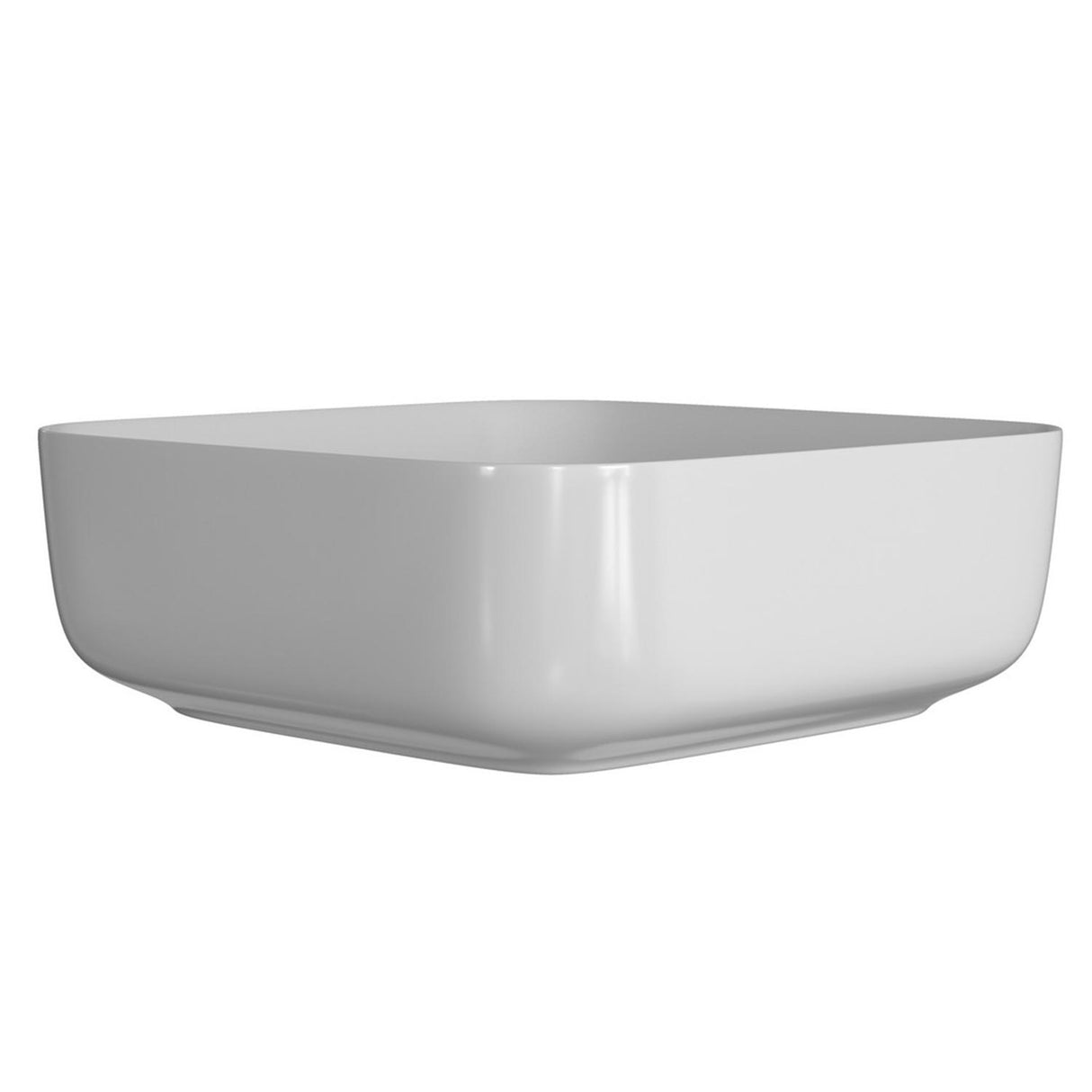Ajax Hainton 400mm Square Ceramic Countertop Basin in Matt White 3