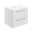 Ajax Humberston Wall Hung 610mm Vanity Unit with Basin in Gloss White