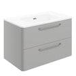 Ajax Humberston Wall Hung 810mm Vanity Unit with Basin in Gloss Grey