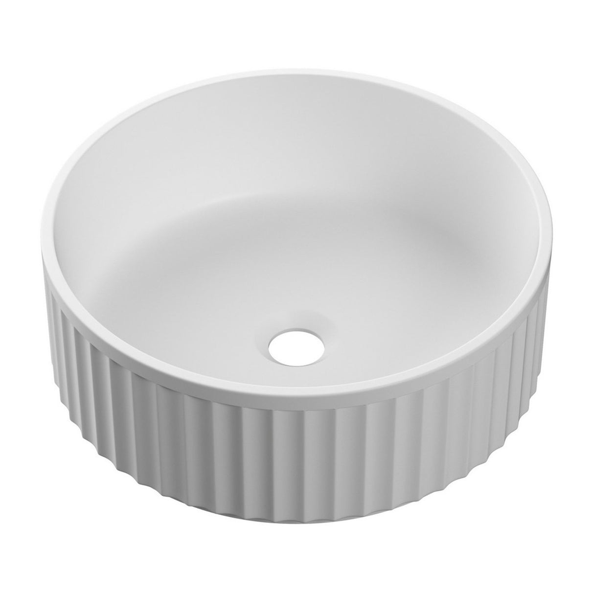 Ajax Kirmington Rounded White 400mm Countertop Basin