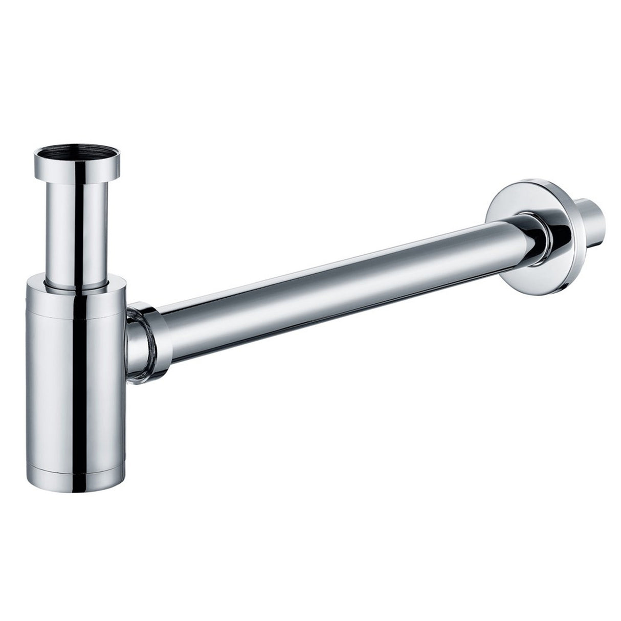 Ajax Modern Rounded Bottle Trap in Chrome