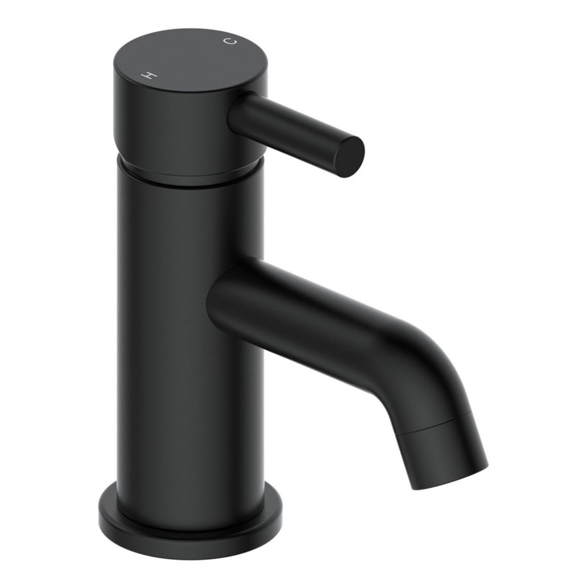 Ajax Ouse Cloakroom Basin Mixer with Waste in Matt Black