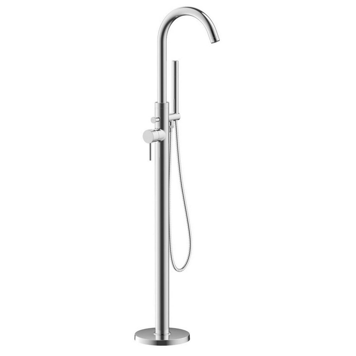 Ajax Ouse Floor Standing Bath Shower Mixer in Chrome