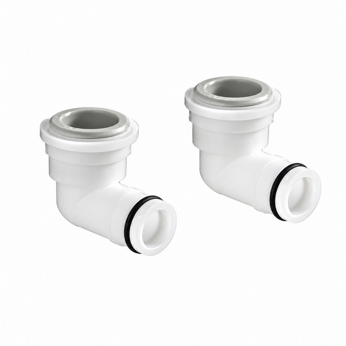 Aqualisa AS Top Entry Elbow Assembly in White 127301
