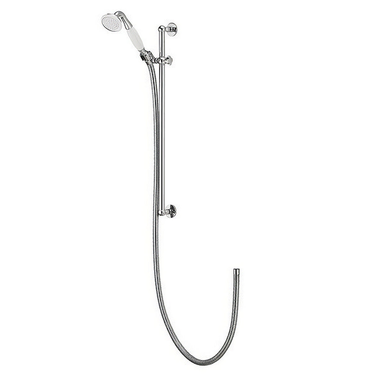 Aqualisa Aquatique Exposed Adjustable Shower Head Kit in Chrome