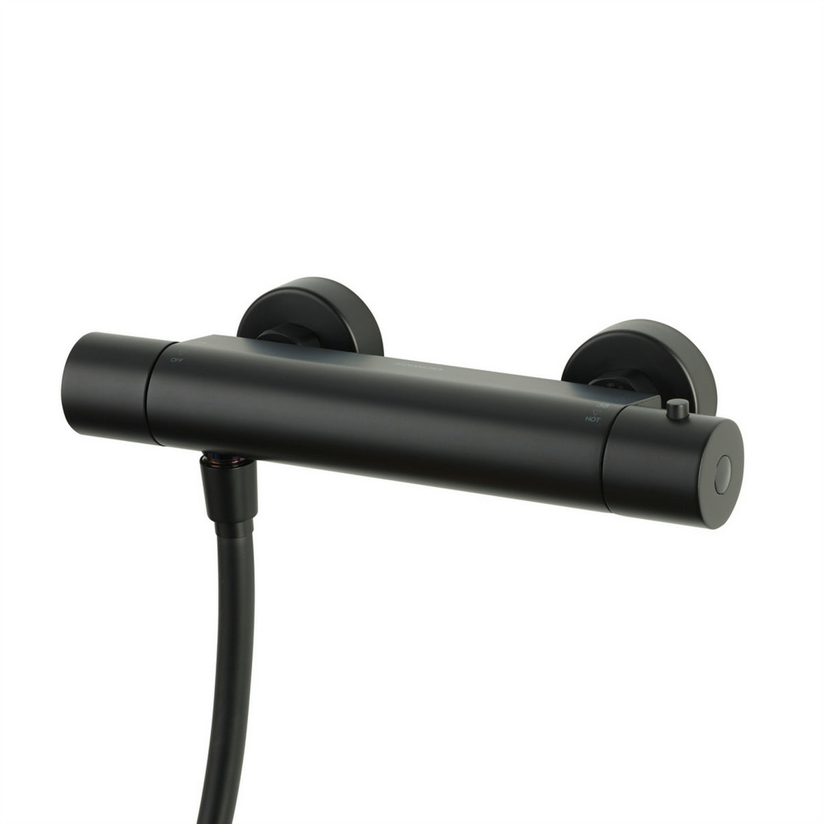 Aqualisa Safe Touch Round Bar Valve Shower in Matt Black Valve RNDSBV1.MB