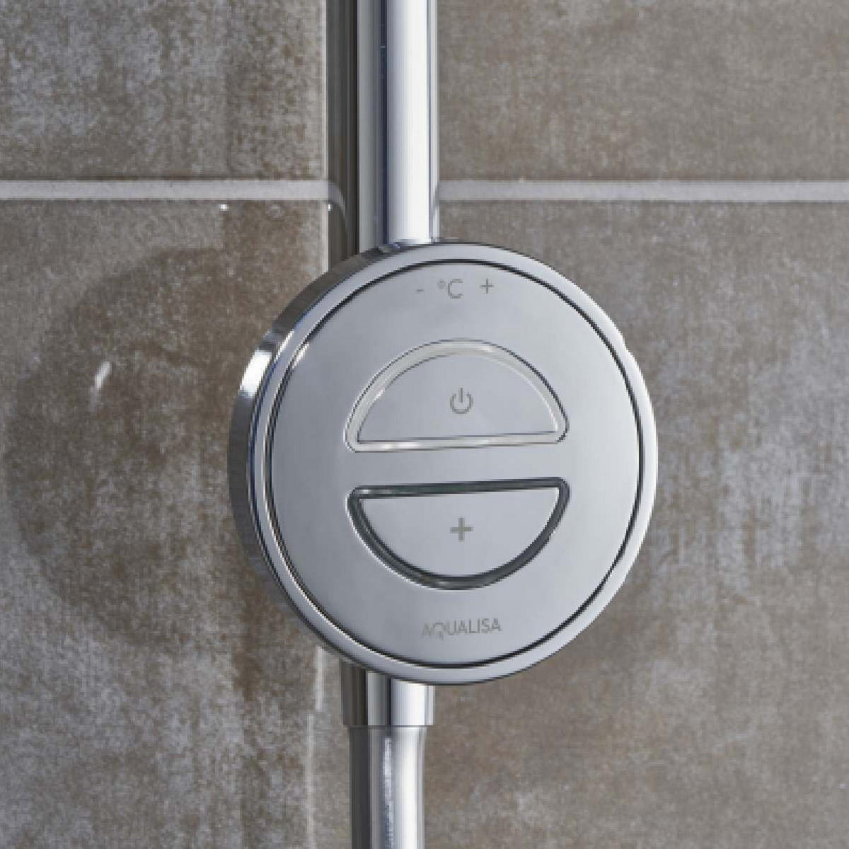 Aqualisa Unity Q Exposed Smart Shower with Adjustable Head Controller Valve