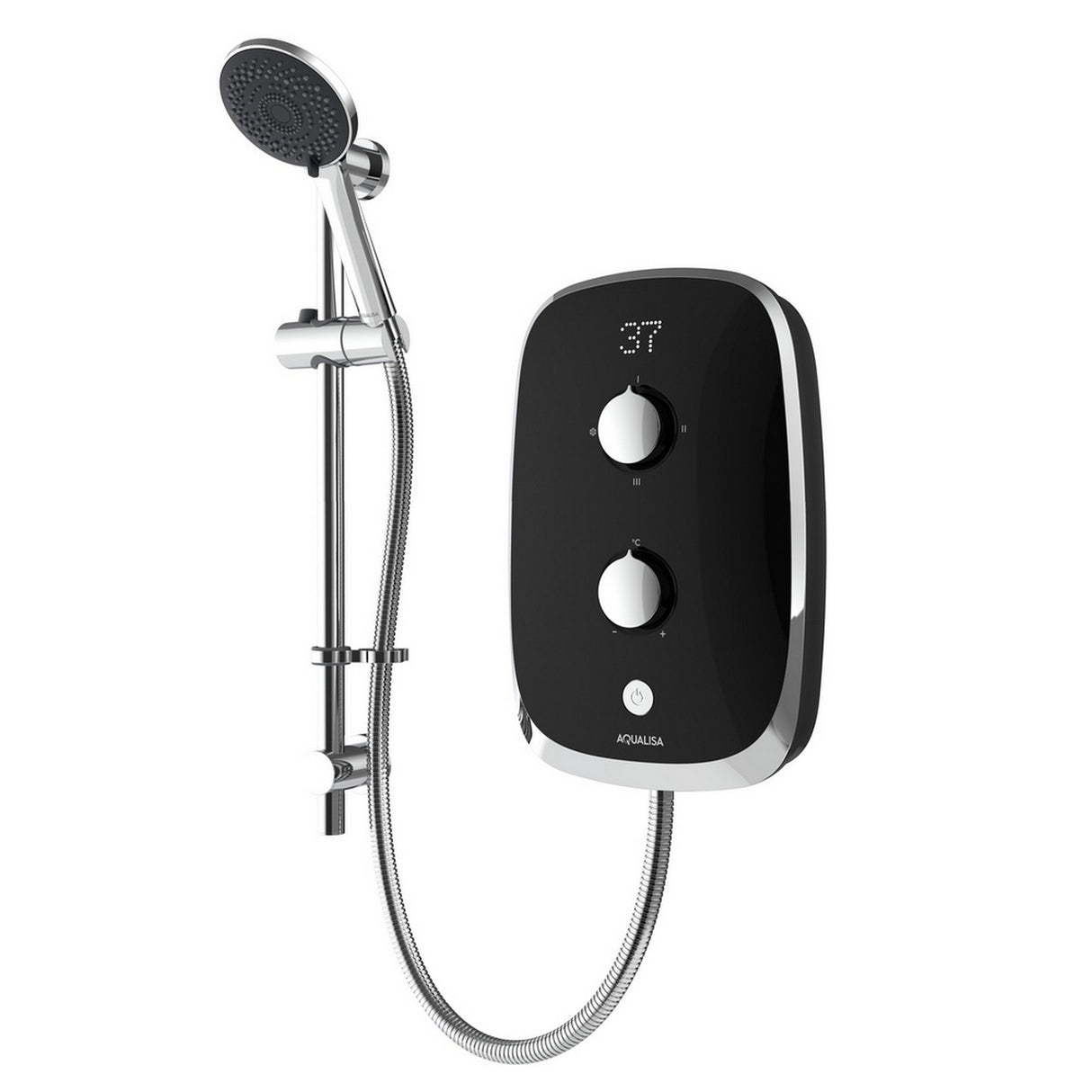 Aqualisa eMotion Midnight Black Electric Shower
