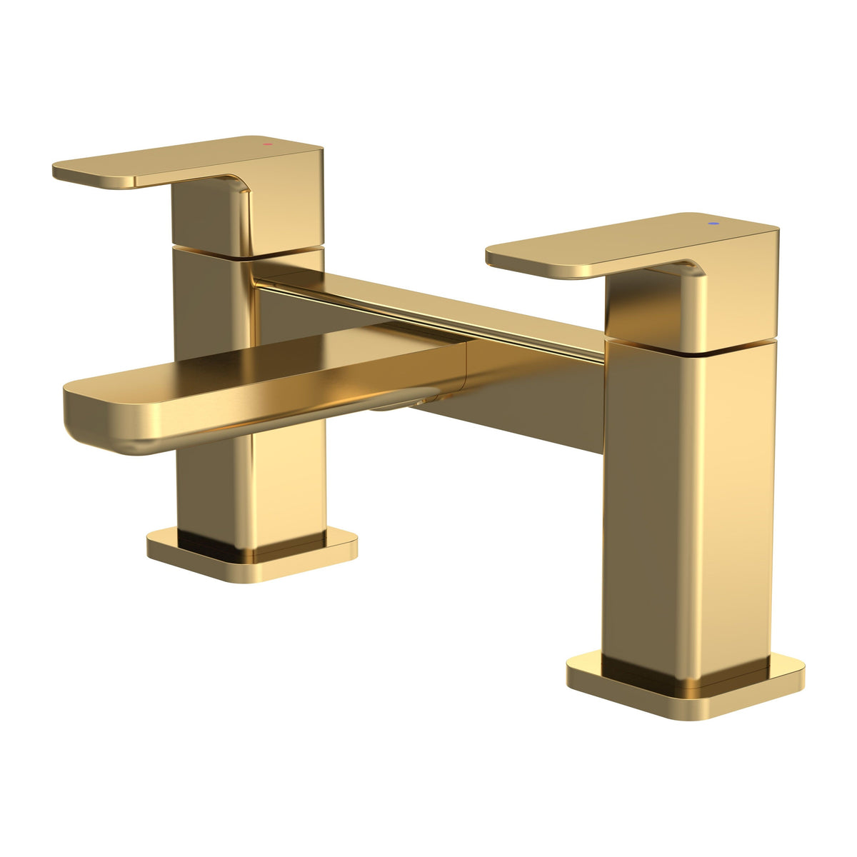 Calvarra Vector Bath Filler in Brushed Brass