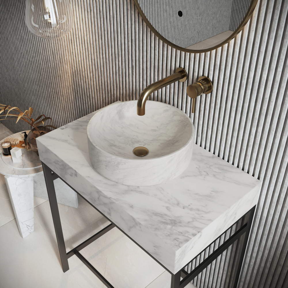 Scudo Sanctuary 350mm Round Marble Basin