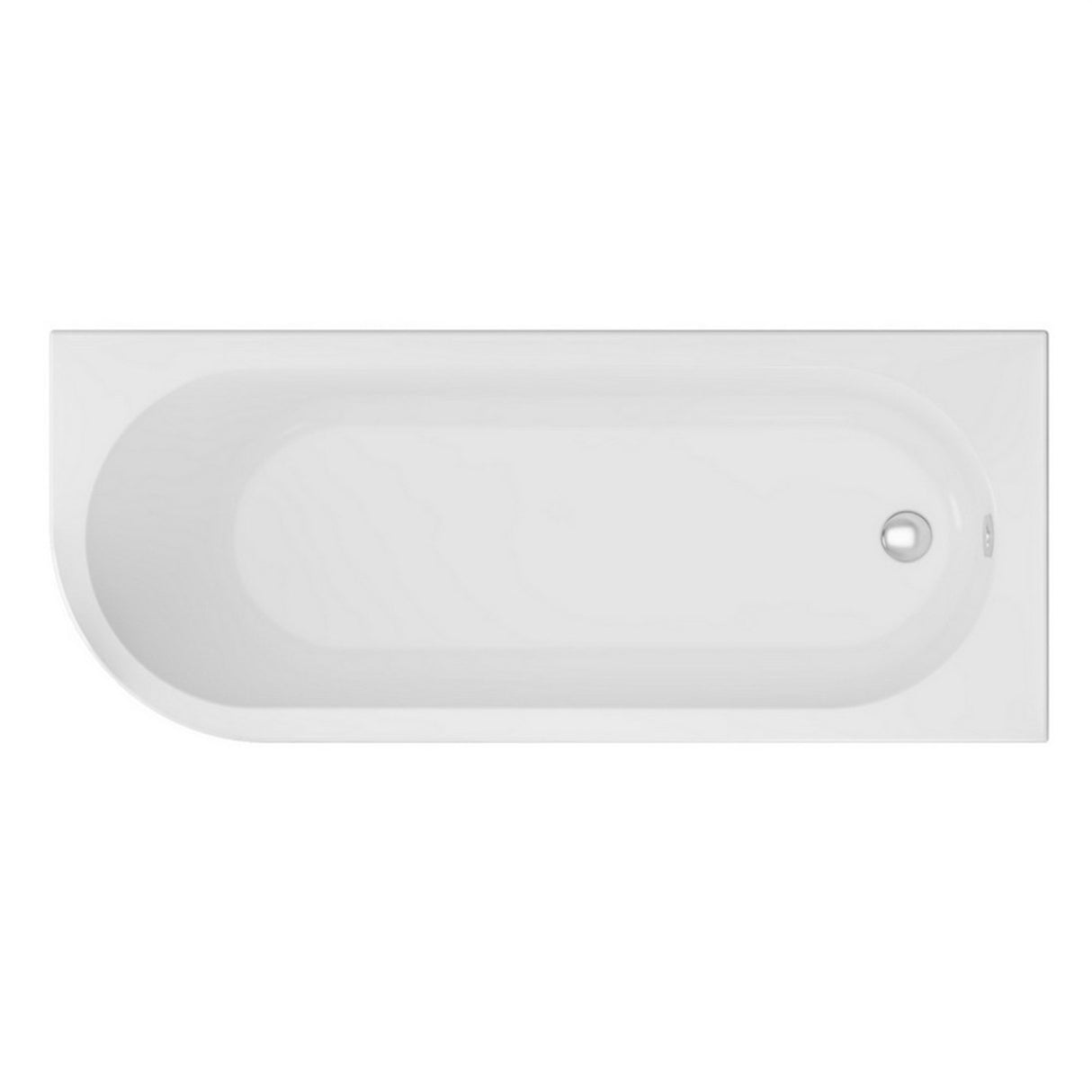 Beaufort Biscay Curved Right Handed Single Ended Bath