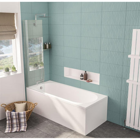Beaufort Biscay Single Ended Straight Edged Bath Lifestyle