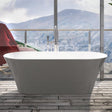 Beaufort Charlton 1650 x 740mm Gloss Grey and White Freestanding Bath
