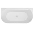 Beaufort Grafton 1650 x 790mm D Shape Freestanding Bath