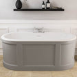 Beaufort Hampton 1515 x 740mm Matt Grey Freestanding Bath