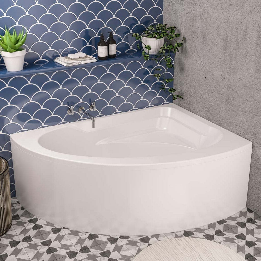Beaufort Lundy Left Handed Offset Corner Bath Lifestyle