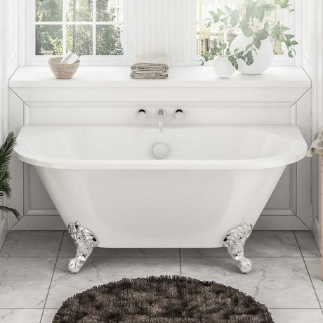 Beaufort Mortlake 1500 x 740mm Gloss White Freestanding Bath Lifestyle