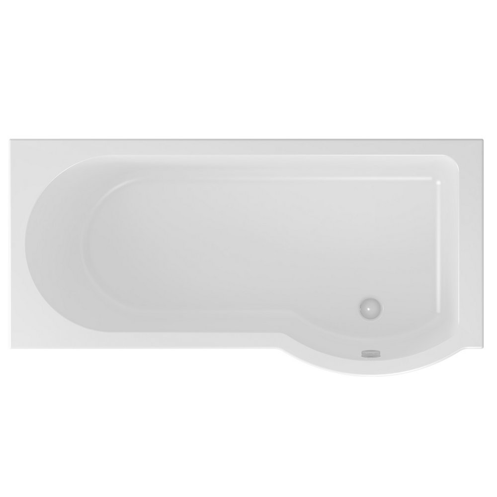 Beaufort Portland P Shape Right Handed Shower Bath Cut Out