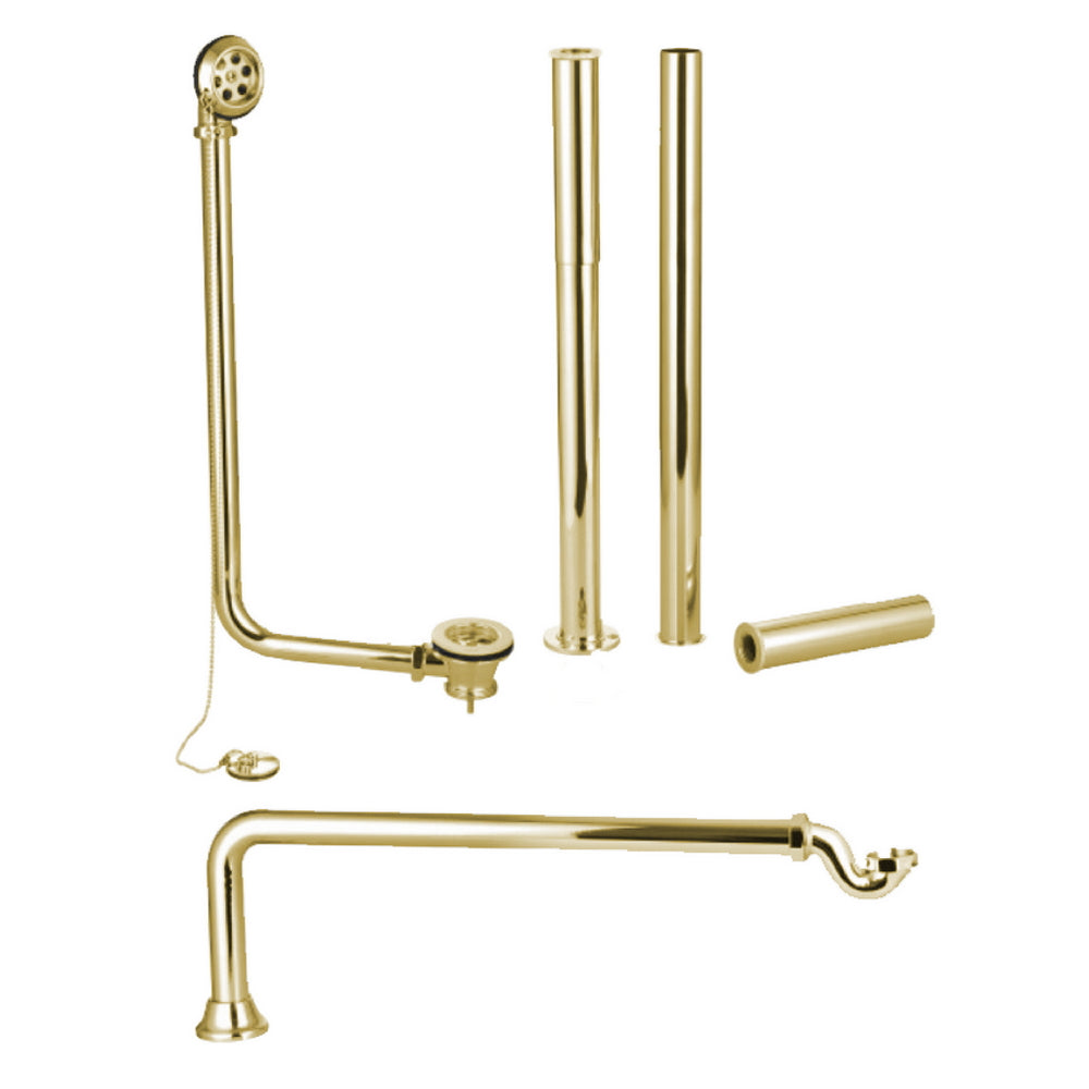 Beaufort Roll Top Bath Waste Pack Brass