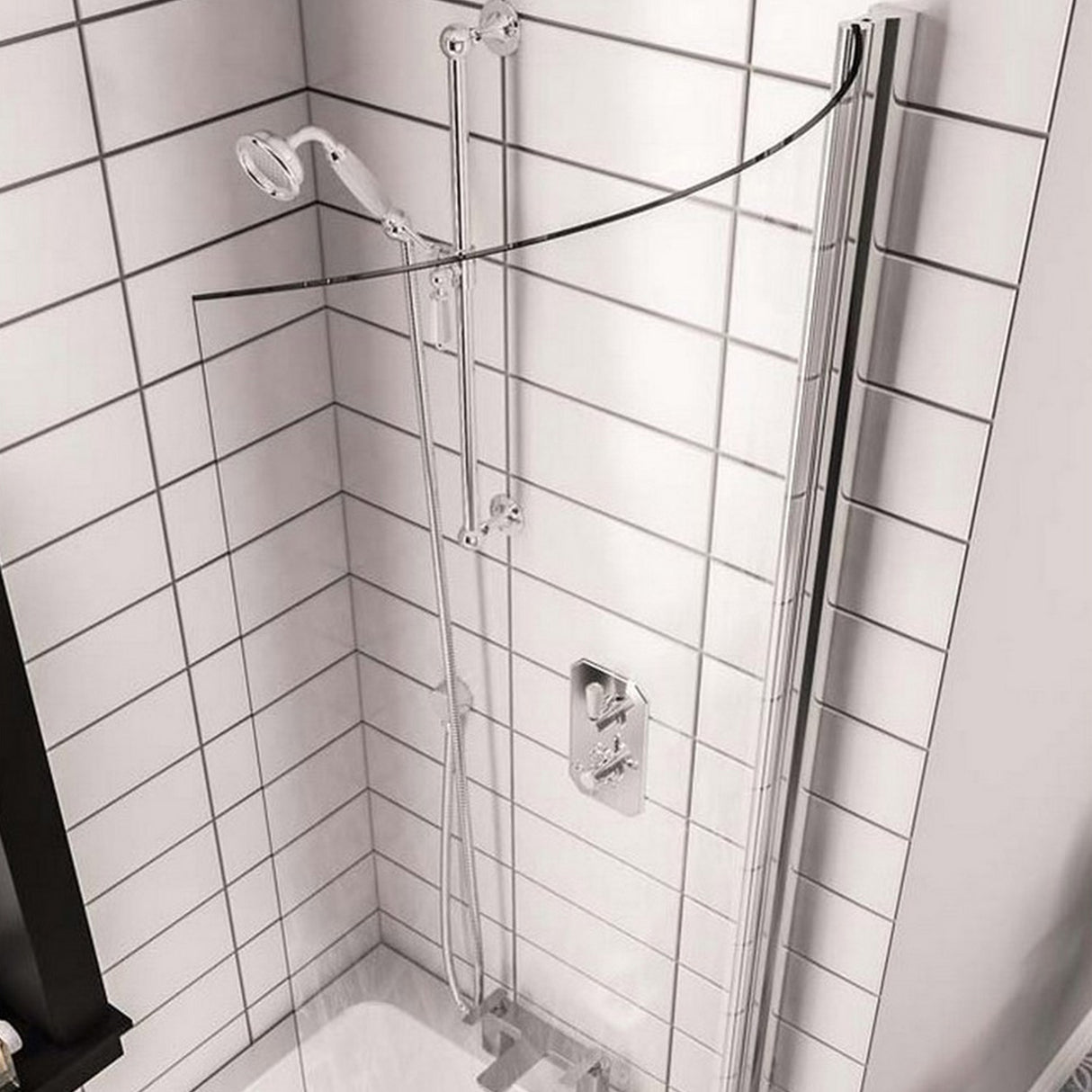 Beaufort Shannon 1400 x 812mm Easy Clean Shower Screen
