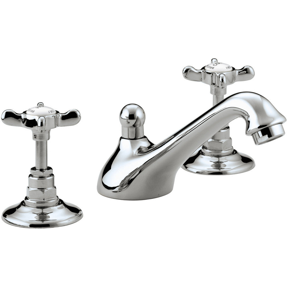 Bristan 1901 Three Hole Basin Mixer with Pop Up Waste Chrome